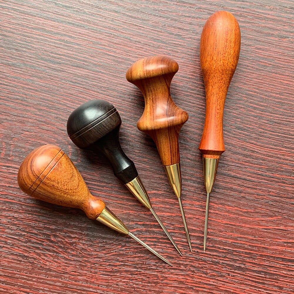 Leather Sewing Awl, Rounded, Flat And Rhombus Style Stitching Awl –  Charismaleathertools