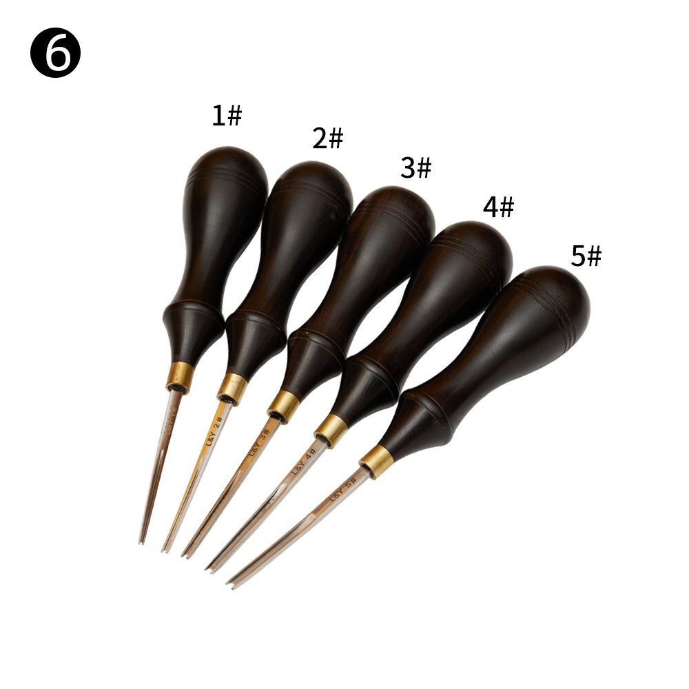 OWDEN Professional Edge Bevelers for Leather Craft, Leather Tool
