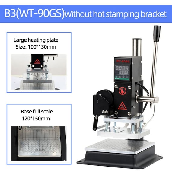 Logo Letter Hot Foil Stamping Heat Press Embossing Bronzing Etsy