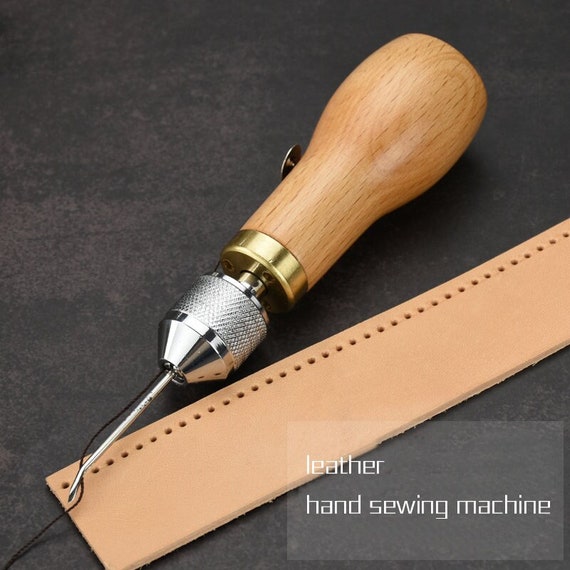 Hand Leather Sewing Machine DIY Speedy Stitching Sewing Awl Tool Kit  Leather Craft Tool Stitched Edge Device Crease Leathercraft 