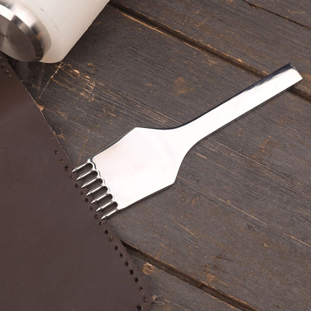 Leather Holes Punch Round Chisels Stitching Chisel Set Craft Etsy