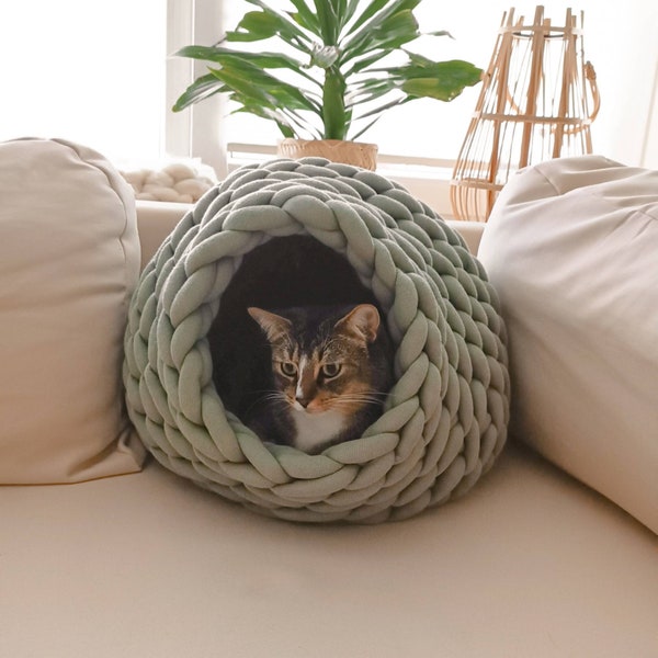 Katzenhöhle Oskar | Kuschelhöhle | Hundehöhle | Katzenkorb | Katzenbett | Katzenkörbchen | Hundekorb | Katzenhaus | Hundehaus | Schlafhöhle