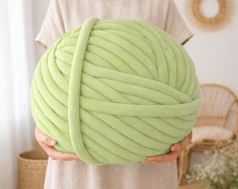 Chunky knitting yarn 1 kg | XXL yarn | Jumbo yarn | Tubular yarn | Chunky yarn | Arm knitting | Thick yarn | Large yarn | Organic cotton | Tube yarn
