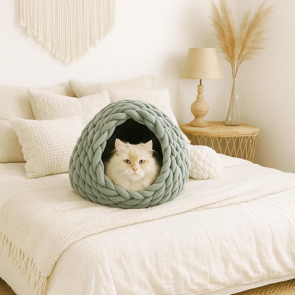 Cat Cave "Oskar" | Cuddle Dog Basket Bed