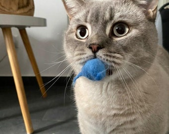 Jouets pour chats | souris feutre | Jouets en feutre souris en feutre | boule de feutre | balle en feutre