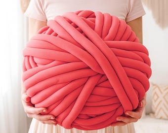 Chunky knitting yarn 1 kg XXL yarn | Jumbo yarn | Tube yarn | Chunky yarn | Arm knitting | Thick yarn | Large yarn | Organic cotton | Tube yarn