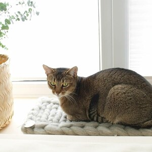 Window sill bed Window lounger Cat bed Dog bed Window cushion Window sill lounger longitudinal pattern image 2