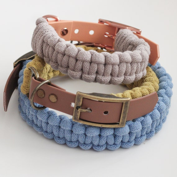 Macrame Dog Collar Leash Set Dog Leash Collar Etsy Ireland