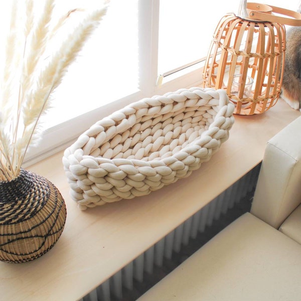 Cat basket | boat| Cat bed | Window sill bed | Window sill cushion | Window bed organic cotton | Dog bed | Cat pillow | Cat bed