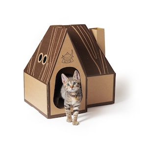 Samuraihuis - kattenmeubel met krabpaal