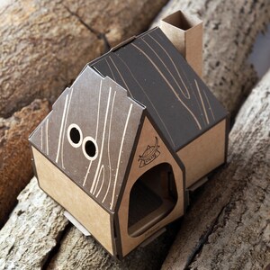 Modèle miniature des meubles du chat Hulumao - Kits de bricolage - Papier cartonné prédécoupé et prédécoupé - Échelle 1/16