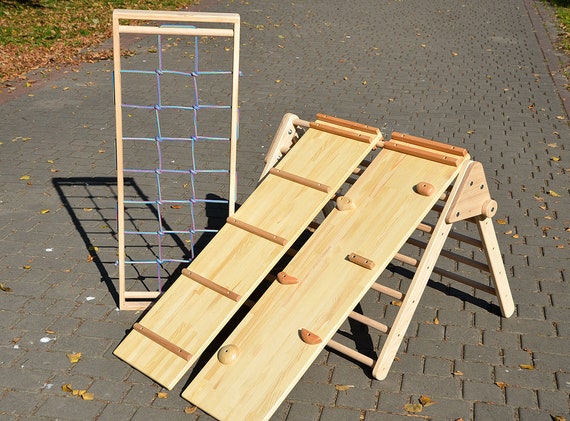 wooden climbing frames for toddlers