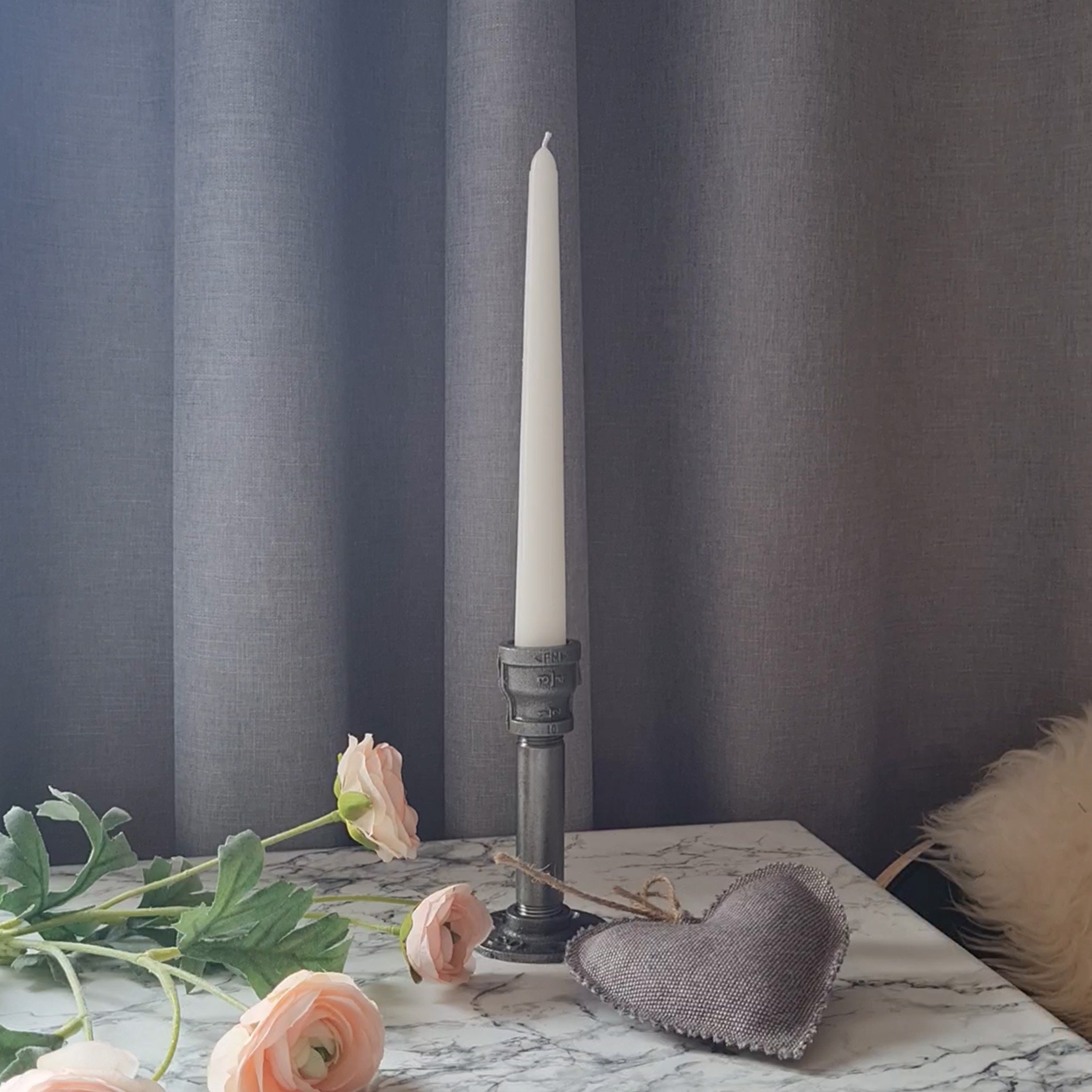 Tall Candlesticks Holder Set Iron Candle Holder Long Black Etsy UK