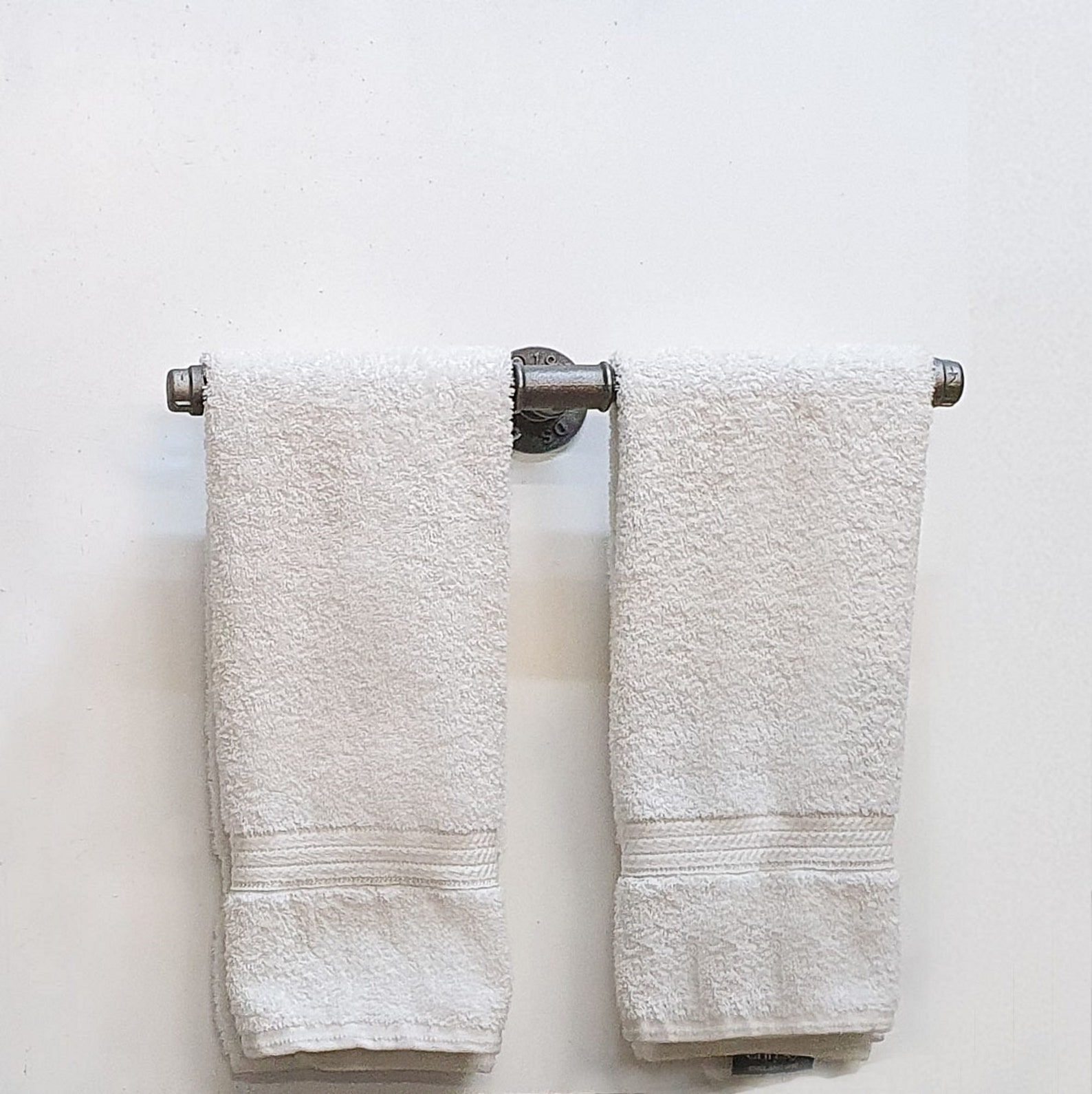 Double Towel Rail Long Industrial Style Towel Holder Etsy