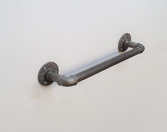 Industrial Towel Rail| Industrial decor Towel Holder 45-70 cm | Pipe Towel Rail | Pipe Towel holder | Industrial bathroom accessories