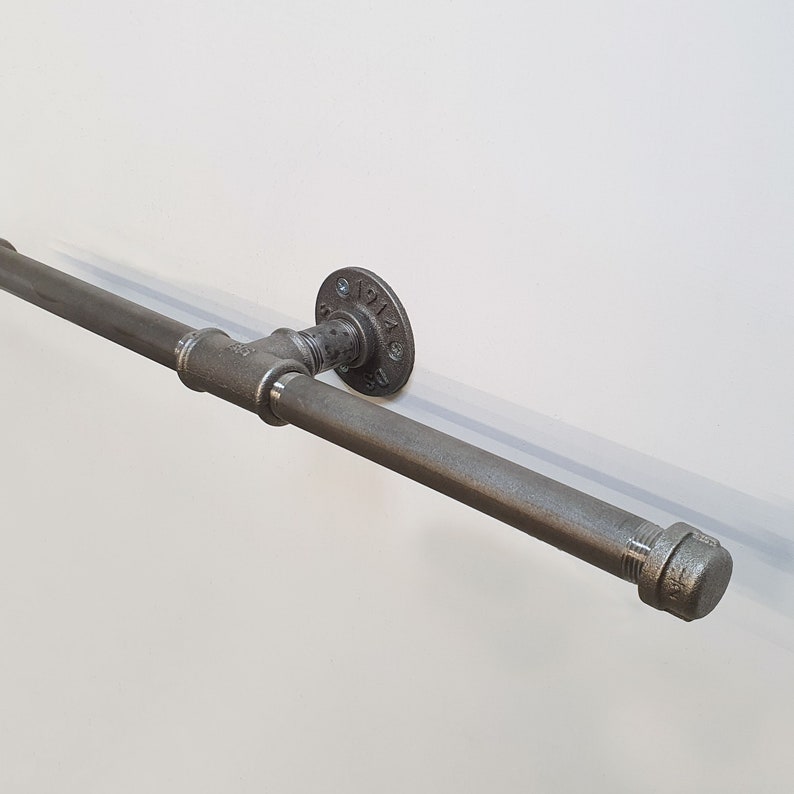 Double Towel Rail Long Industrial Style Towel Holder Etsy