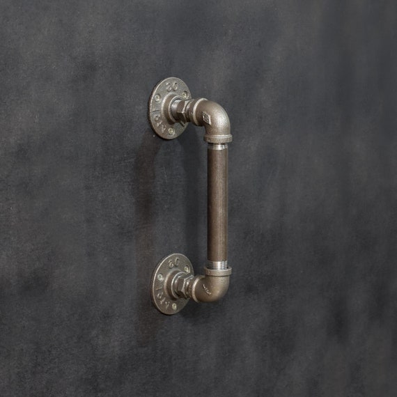 Industrial Pull Door Handle | Pull Handles | Front Door Black Handle | Commercial Metal Door Handles | Black Steel Handle | Draw handle