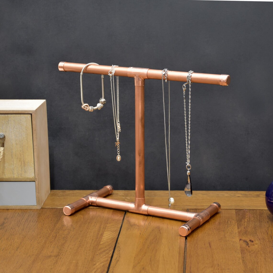 Handmade Copper Jewellery Stand Jewellery holder for chains Etsy