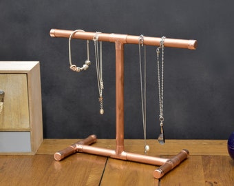 Handmade Copper Jewellery Stand | Jewellery holder for chains | Women's Necklaces stand | Jewellery bracelet holder copper