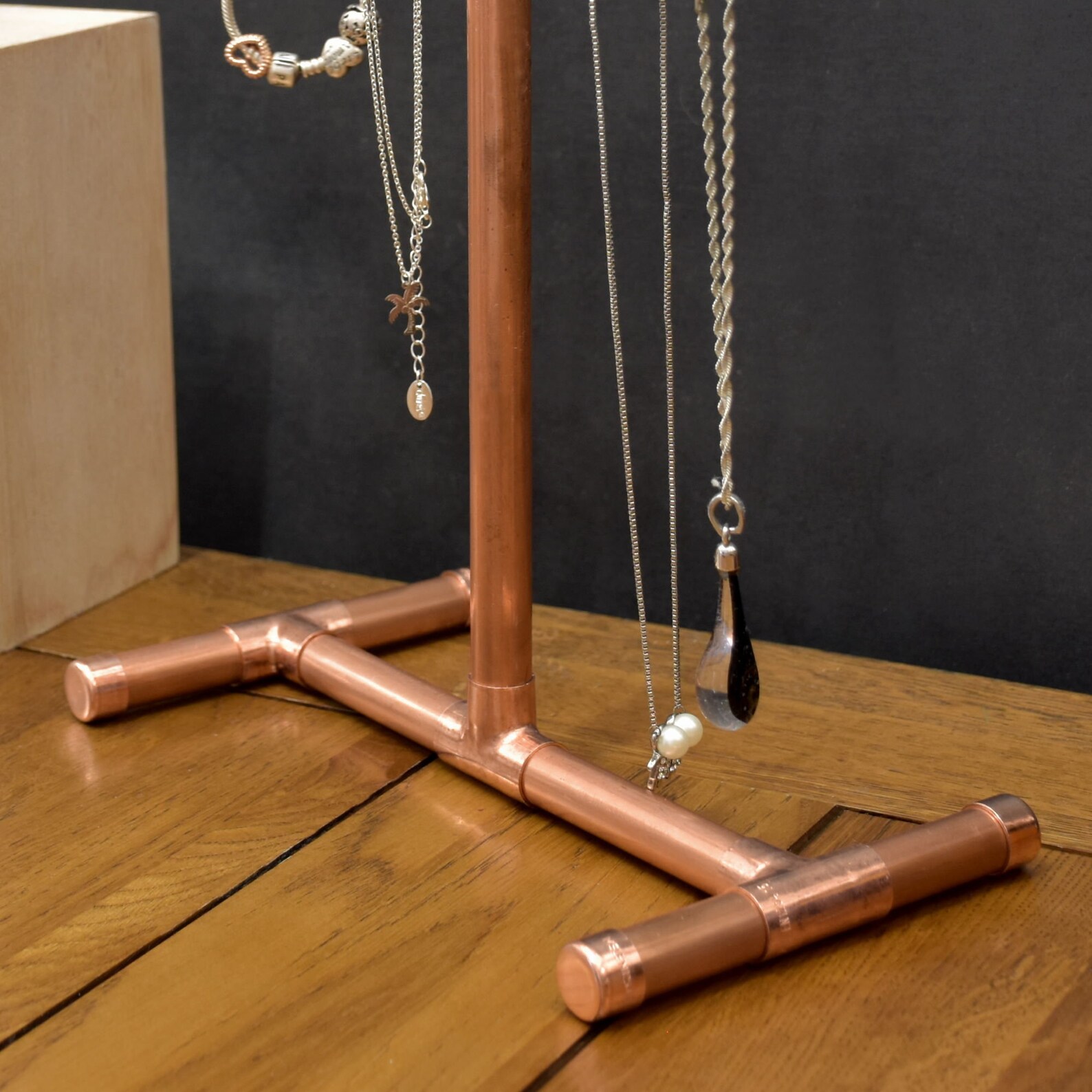 Handmade Copper Jewellery Stand Jewellery holder for chains Etsy