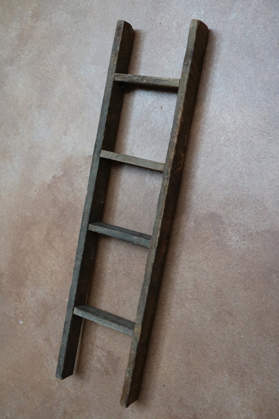 Rustic Hanging Ladder wooden ladder farmhouse decor Etsy