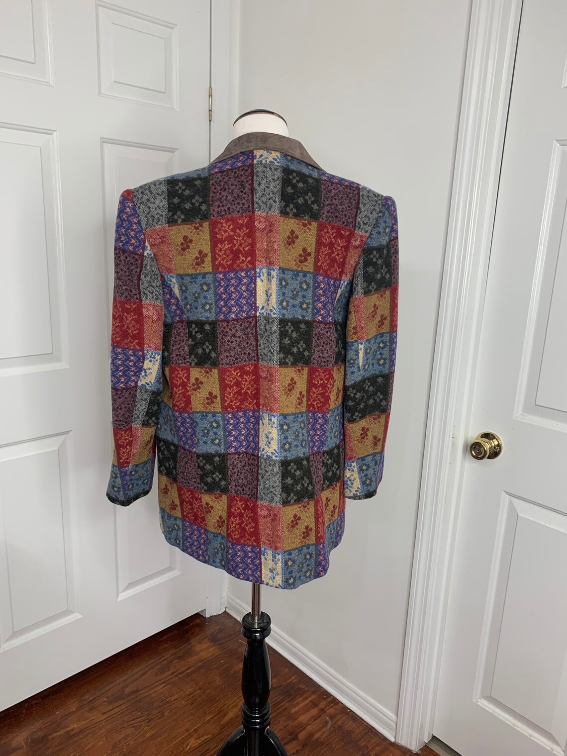 blazer royal spring patchwork