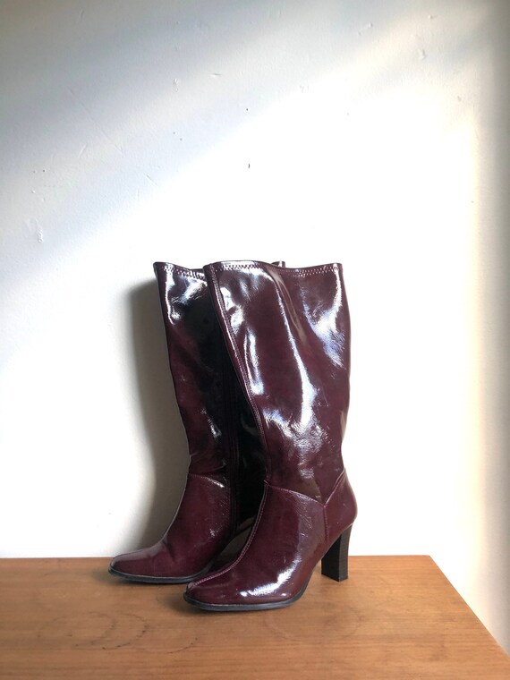 pleather boots