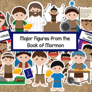 Book of Mormon Characters, Major Figures in the Book of Mormon, Book of Mormon Cutouts, Instant-Download Printable