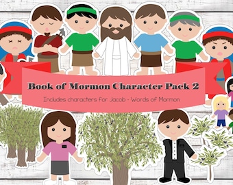 Book of Mormon Character Cutouts Pack 2: Olive Tree Allegory (Instant-Download Printable)