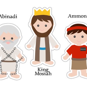 Book of Mormon Characters, Major Figures in the Book of Mormon, Book of Mormon Cutouts, Instant-Download Printable image 4