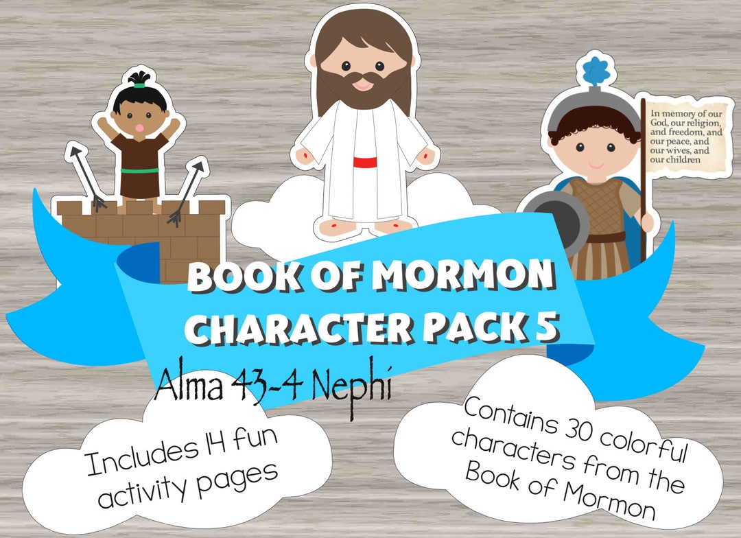 Book of Mormon Character Pack 5, Book of Alma, 3 Nephi, Jesus Christ