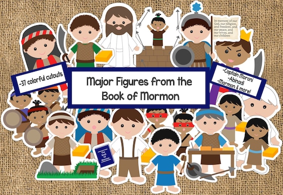 Book of Mormon Characters: 37 Colorful Cutouts (Instant-Download Printable)