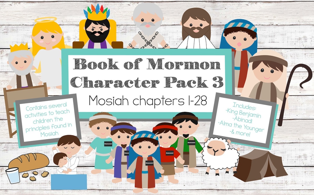 Book of Mormon Character Pack 3, Mosiah, Abinadi, Alma the Younger