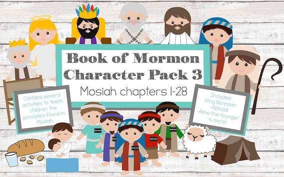 Book of Mormon Character Cutouts: Mosiah Stories (Instant-Download Printable)