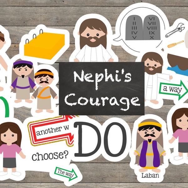 Nephi's Courage Primary Song, LDS Primary Song Helper, Instant-Download Printable PDF