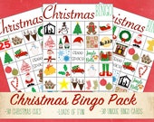 Christmas Bingo Game for Kids: Holiday Classroom Fun (Printable Instant Download)