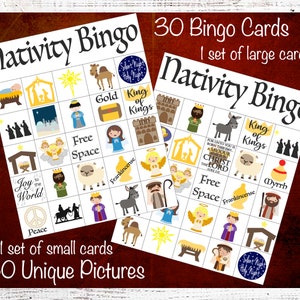 Nativity Bingo Christmas Bingo Christian Bingo Game for - Etsy