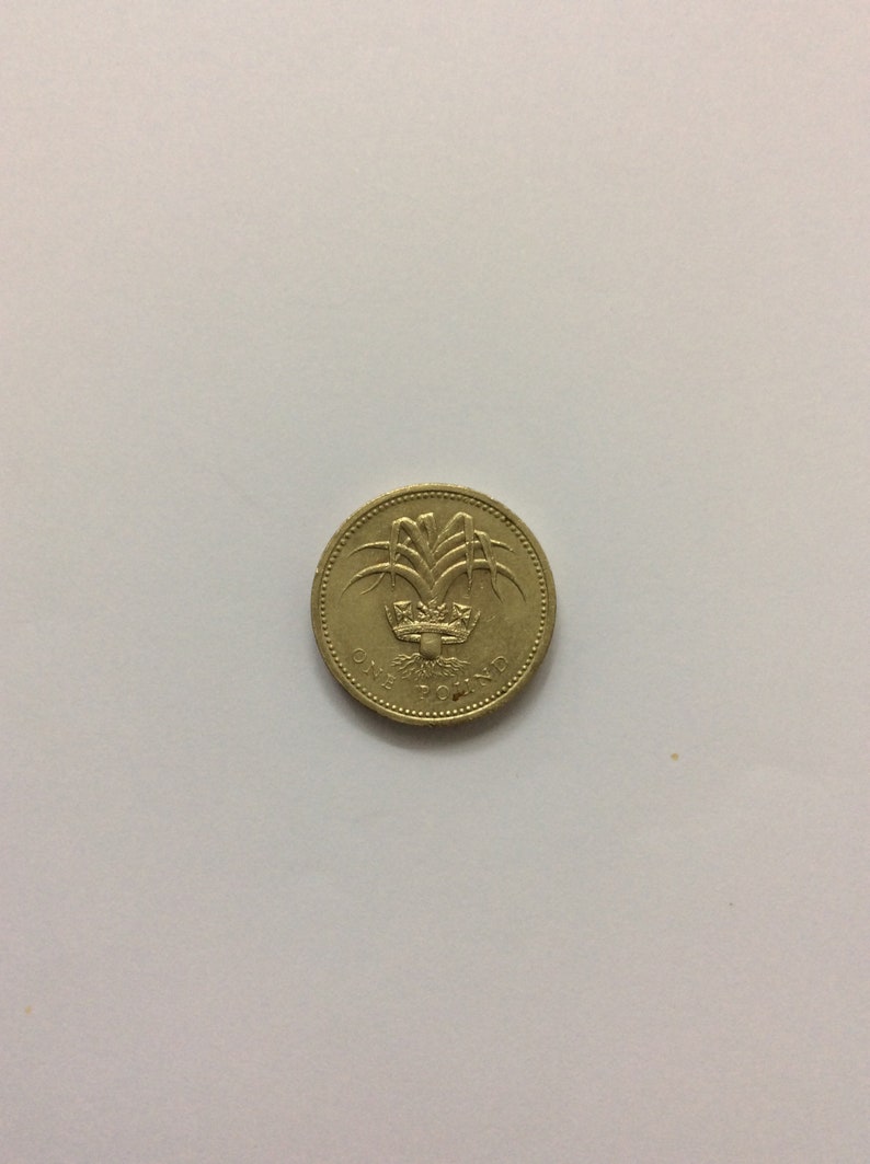 U.K. coin one pound 1985 error upside down Etsy