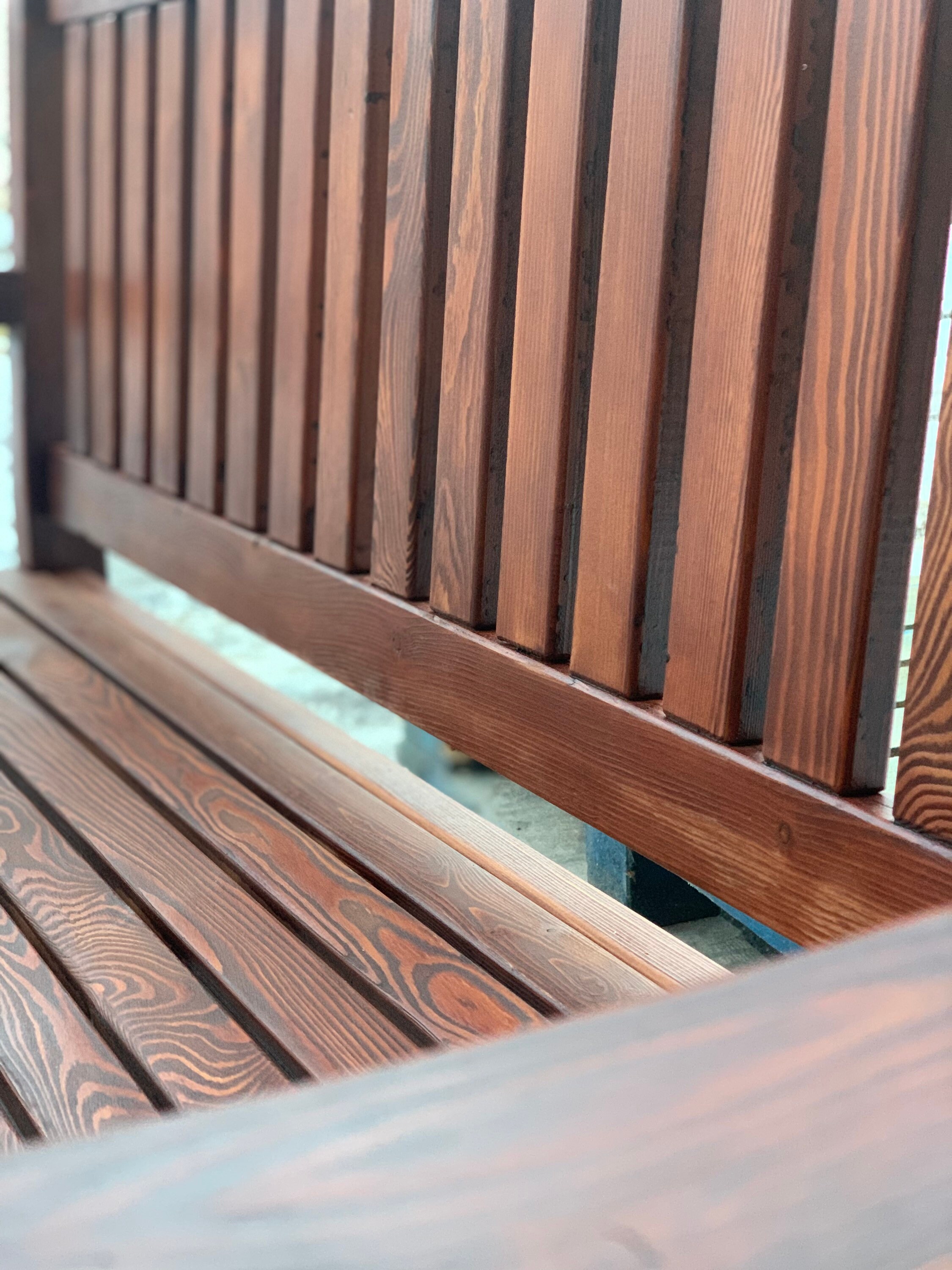 2 Places Brossée Mélèze Sibérienne/Banc de Jardin, Banc en Bois, Banquette, Banc, Bancs Bois Massif