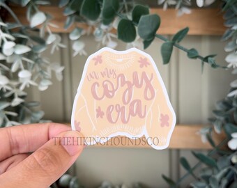 In my cozy era sweater sticker