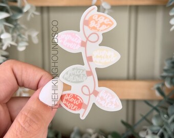 Christmas light book trope sticker