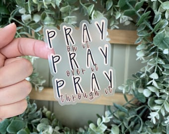 Clear pray Sticker