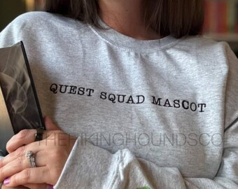 Quest squad broccoli embroidered sweatshirt / officially licensed Fourth Wing