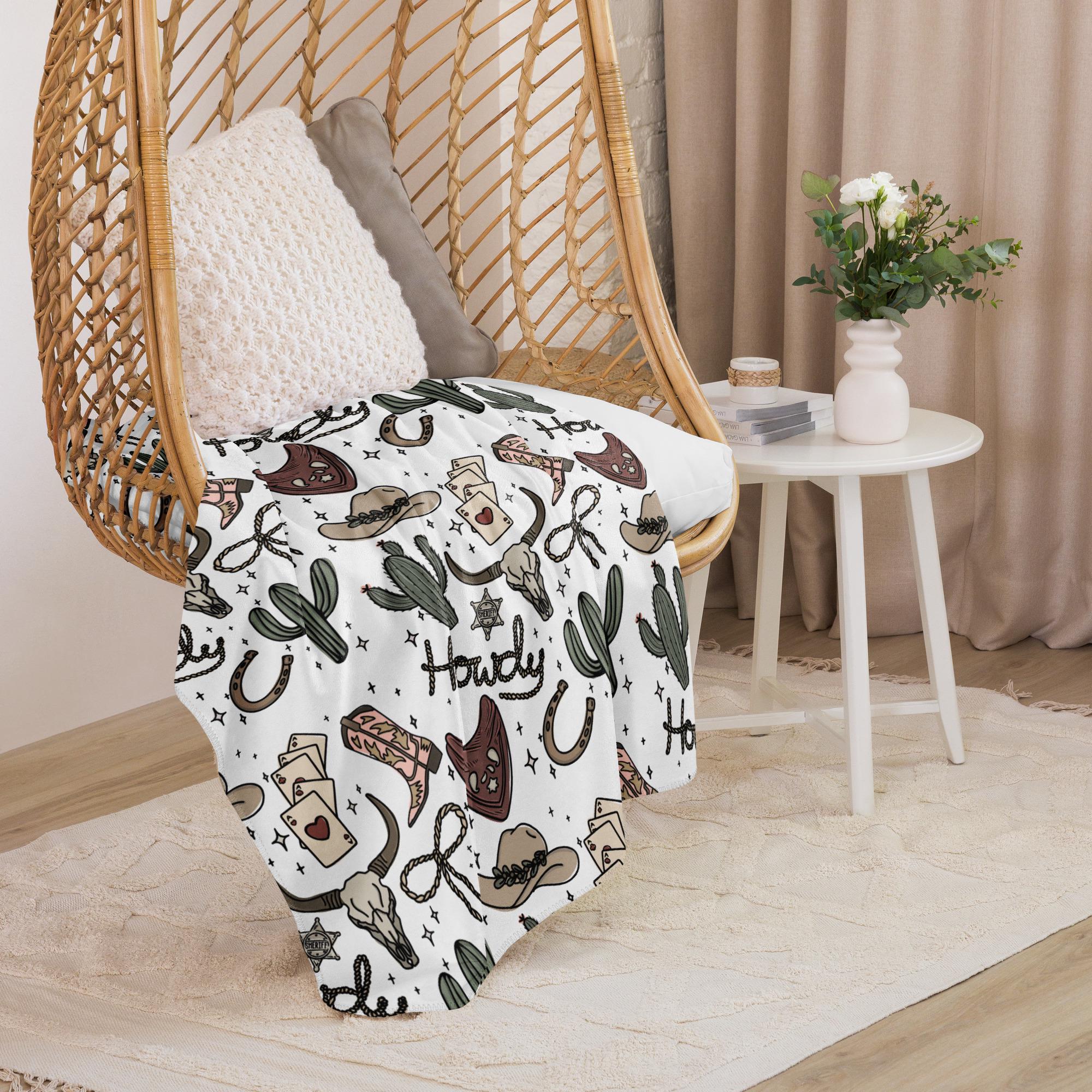 ウエスタン ドゥードゥル シェルパ ブランケット - Etsy 日本