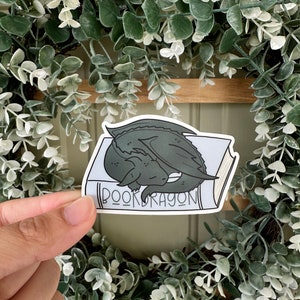 Book dragon sticker