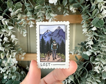 Lost stamp sticker