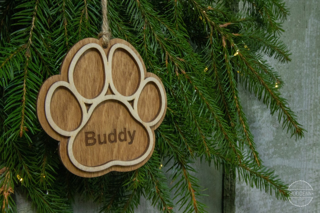 4 Styles Custom DOG and CAT Christmas Ornament Tree Etsy