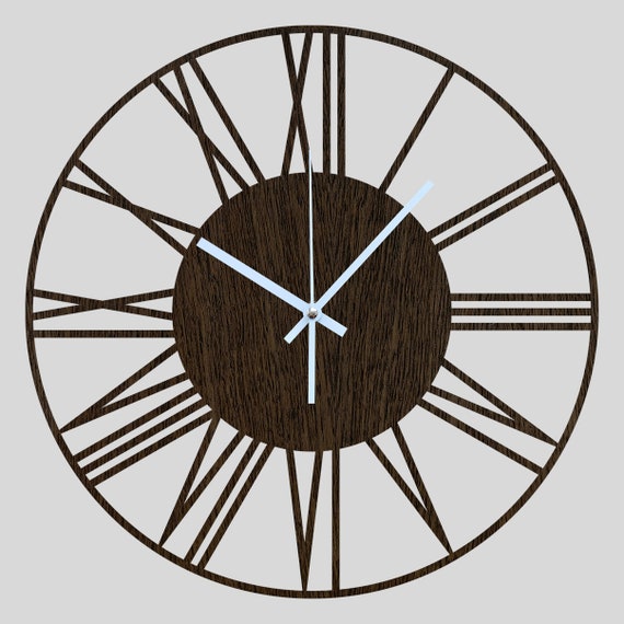 voor pols Vergissing Buy Roman Wall Clock Roman Numbers Clock Wooden Wall Clock Online in India  - Etsy