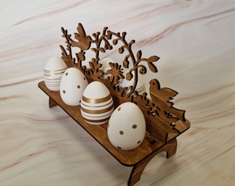 Easter egg holder, Egg Storage, Wooden Egg Holder, Wooden Egg Rack, Egg Tray, Stackable Wood Egg Holder,