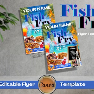 Fish Fry Event Flyer Vorlage